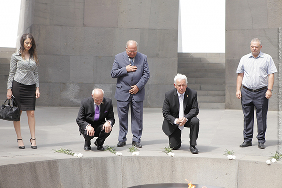 U.S. House of Representatives Congressman Jim Costa visits Tsitsernakabert on Wednesday, July 20. (Photo: Parliament.am)