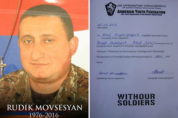 Rudik Movsesyan, fallen soldier