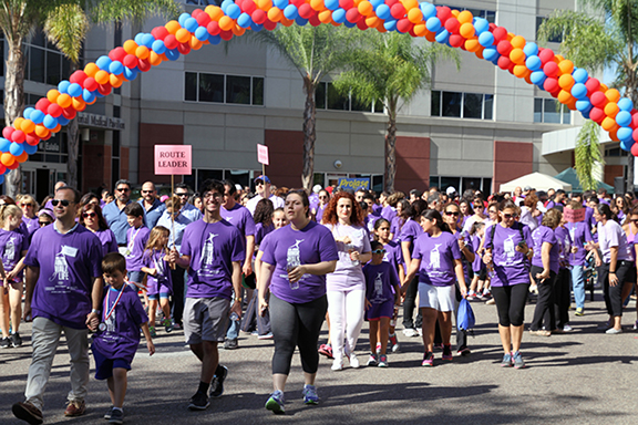A scene from the 2015 walkathon