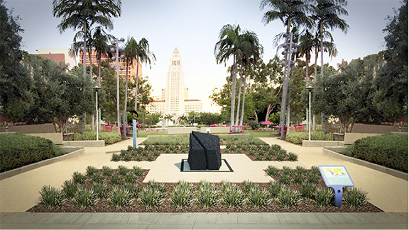 A rendering of the iWitness monument to be unveiled