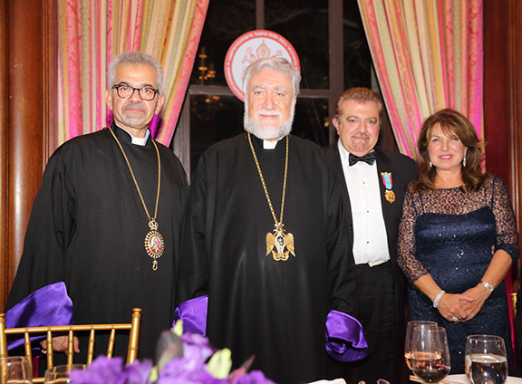 Mr.and Mrs. Charlie & Julia Ghailian and the Catholicos