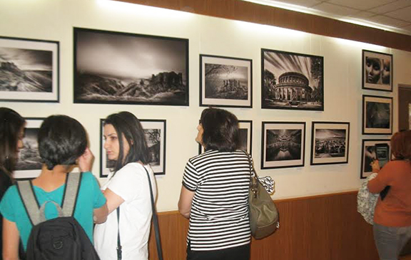 Scene at the photo exhibition 