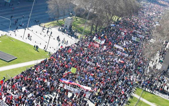 Over half a million protest Chile's Pinochet-era pension system