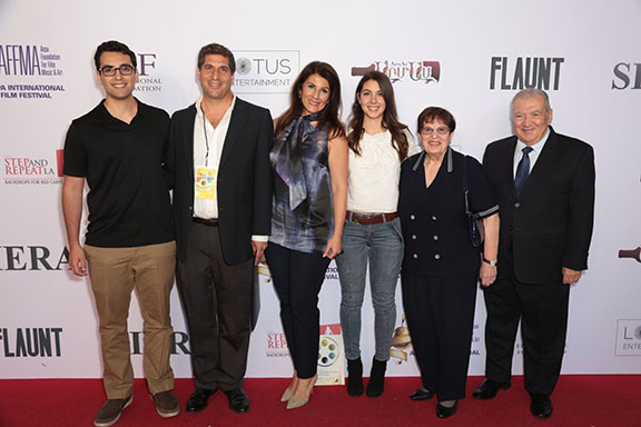 Paul Turpanjian, second from left, Producer of “The Crows of the Desert” with his Family