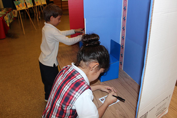 Chamlian students voting