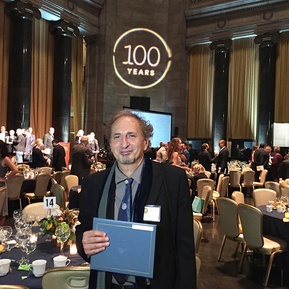 Peter Balakian at Pulitzer Prize ceremony in New York on Oct. 13, 2016 