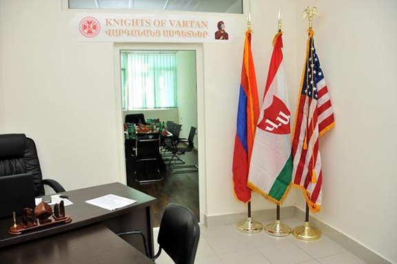 The new Knights of Vartan Communications Office in Yerevan.