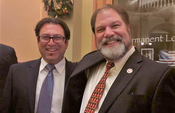 Senator John Moorlach (right), Garo R. Madenlian