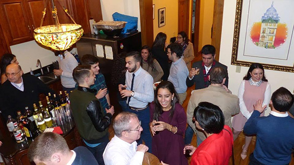 A scene from the first ever reunion of ANCA Leo Sarkisian Internship and Capital Gateway Program alumni.