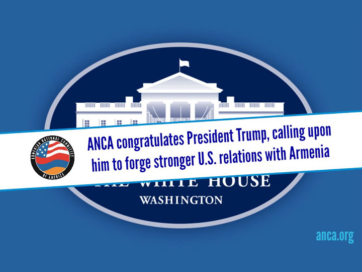 ANCA Issues Statement on inauguration of President Trump