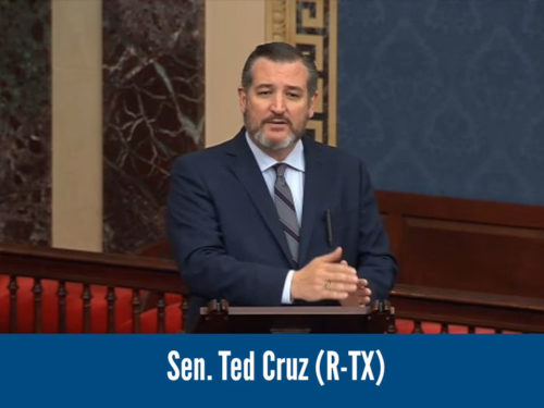 Sen. Ted Cruz (R-TX) joining the call for a unanimous consent vote on the Armenian Genocide Resolution (S.Res.150).