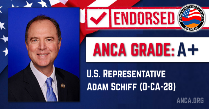 Adam Schiff Armenian National Committee Of America