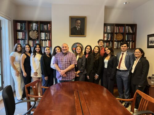 Dr. Robert Krikorian shared insights from his decades long career at the U.S. State Department with ANCA summer interns.