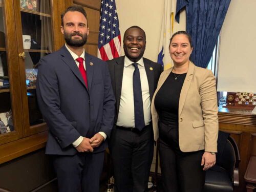 On the opening day of the 119th session of Congress, the ANCA's Alex Galitsky and Tereza Yerimyan welcomed back Rhode Island U.S. House members Rep. Gabe Amo (D-RI) and Rep. Seth Magaziner (D-RI) - who have received an "A+" rating from the ANCA for their leadership on Armenian American concerns.