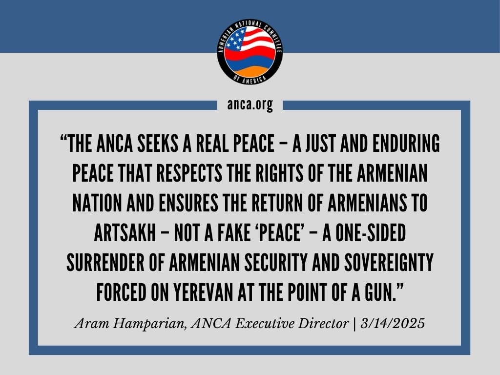 ANCA’s Aram Hamparian comments on the one-sided Azerbaijan “peace agreement” being forced upon Armenia.