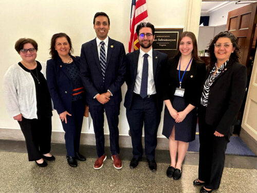 ANCA Virginia advocates called on Rep. Suhas Subramanyam (D-VA) to back sanctions on Azerbaijan for its ongoing human rights violations, support the safe return of Artsakh Armenians, and promote genocide education as a means to honor victims and deter future crimes against humanity.