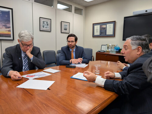 ANCA Eastern Region Board Member Steve Mesrobian thanked Senator Sheldon Whitehouse (D-RI) for speaking out against Azerbaijani aggression at the COP29 Summit and pressed for ongoing action to secure the release of Armenian hostages and enforce sanctions on Azerbaijani perpetrators of genocide.