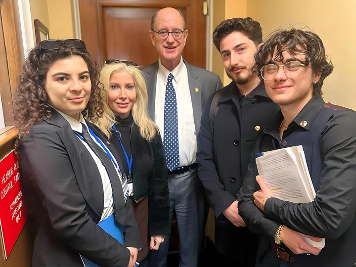 ANCA Western Region advocates pressed Congressional Armenian Caucus Vice-Chair Rep. Brad Sherman (D-CA) to advance efforts to impose sanctions on Azerbaijan, support the return of Artsakh Armenians under international protection, and back funding for genocide education programs that promote justice and awareness.