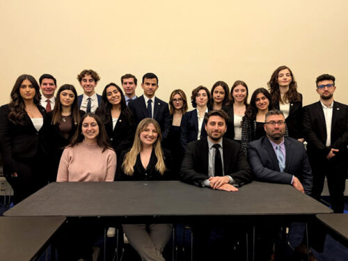 Congressional Armenian Staff Association (CASA) members, including (seated l to r) Monique Bolsajian, Natalia Matossian, Alex Keledjian, and Haig Hovsepian, where among many Congressional staffers who inspired ANCA Rising Leaders Session 2 participants during a lunch and learn session focusing on Capitol Hill careers and life on the Hill. The CASA presentation is a central focus during Lucine Kouchakdjian Capitol Hill Days.