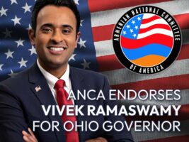 The ANCA has endorsed Vivek Ramaswamy for Ohio Governor, citing his consistent and vocal support for Armenian issues, including holding Azerbaijan accountable for its crimes against Artsakh and Armenia.