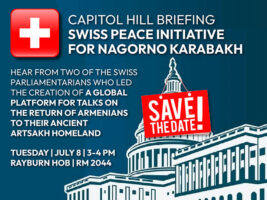 Swiss Parliamentarians Erich Vontobel and Lukas Reimann will brief Members of Congress and Congressional staff on ongoing efforts to secure the dignified and protected return of Armenian Christians to their Artsakh homes.