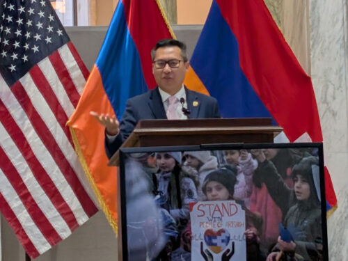 Rep. Vince Fong (R-CA) stressed that Congress must continue to press for the release of prisoners of war, support Armenia’s sovereignty, and advocate for the safe return of Artsakh’s displaced families.