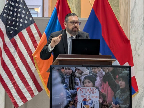 “Appeasement does not work in the face of genocidal intent,” said international lawyer Karnig Kerkonian, warning that ignoring Azerbaijan’s crimes will only embolden them.