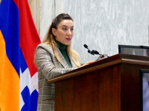 “Tonight’s commemoration must be about responsibility. Peace without justice is not peace, and the right of return must not remain as a slogan — it must be realized,” stated Armenian Legal Center Executive Director Siranush Sahakyan.